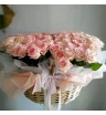 Корзина с розами Лепестки любви 101 роза