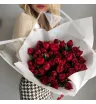 Букет из 51 пионовидного тюльпана Вишня 
