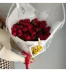 Букет из 51 пионовидного тюльпана Вишня  1