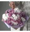 Букет из хризантем Розовые леденцы 