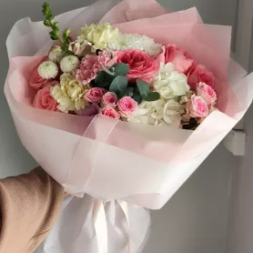Букет Розовая пастораль  от интернет-магазина «VeraRosa»