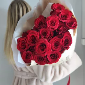 Букет Розы страстной любви от интернет-магазина «VeraRosa»