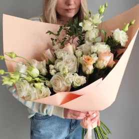 Букет Крем  от интернет-магазина «VeraRosa»